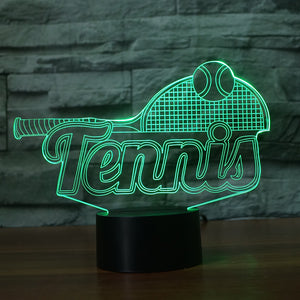 "TennisLamp" - lampada led per chi ama il tennis - IN ESCLUSIVA