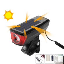 SAFEBIKE - luce anteriore e campanello bici con pannello solare