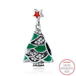 "Christmas Tree" - charm in argento albero di natale - IN ESCLUSIVA