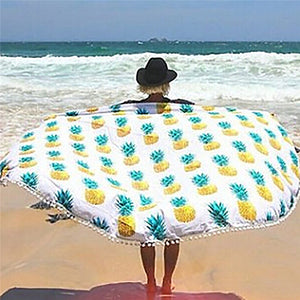 "PineappleBeach" - telo da spiaggia e pic nic Ananas - IN ESCLUSIVA