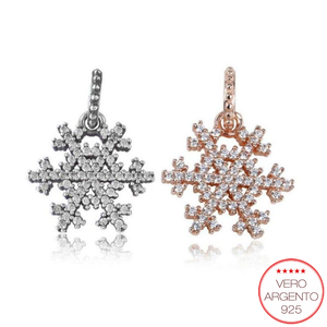 "Snowflake" - charm in argento fiocco di neve - IN ESCLUSIVA
