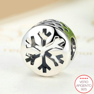 "Snowing" - charm in argento fiocco di neve - IN ESCLUSIVA