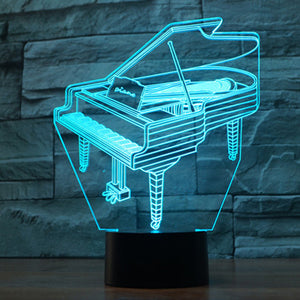 "PianoLamp" - lampada led pianoforte - IN ESCLUSIVA