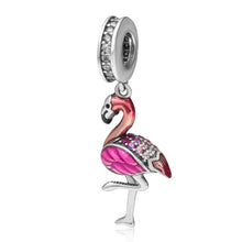 "FlamingoCharm" - charm fenicottero rosa in argento - EDIZIONE LIMITATA