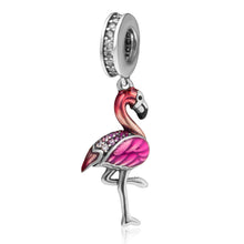 "FlamingoCharm" - charm fenicottero rosa in argento - EDIZIONE LIMITATA