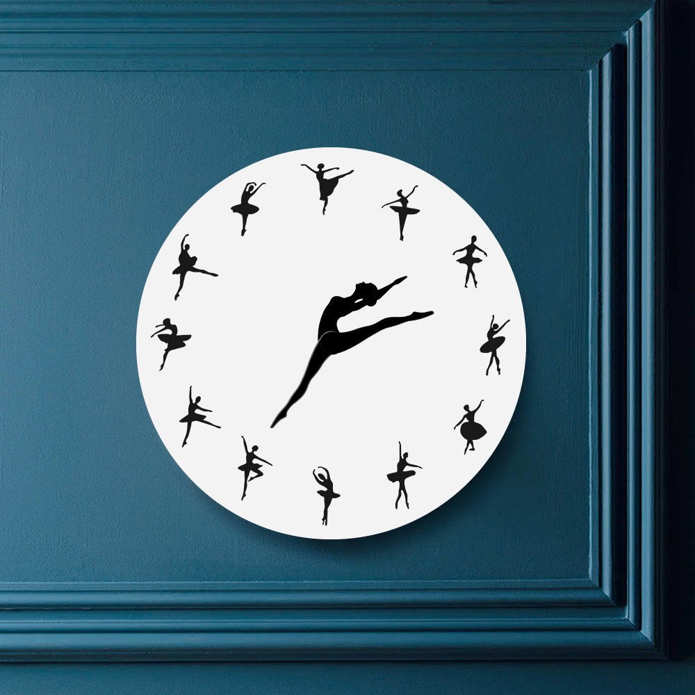 yuandd Ballerino di danza classica Ballerina Orologio da parete Novità Orologio da parete divertente Dance Home Room Fan Art Decor Regalo per gli amanti della danza Insegnante di danza yuandd Ballerino di danza classica Ballerina Orologio da parete Novità Orologio da parete divertente Dance Home Room Fan Art Decor Regalo per gli amanti della danza Insegnante di danza