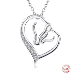 "LoveHorse" - collana in argento per chi ama i cavalli - IN ESCLUSIVA