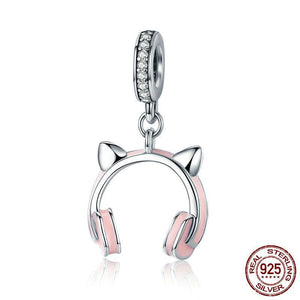 "SoundyCat" - charm cuffie gatto in argento - IN ESCLUSIVA