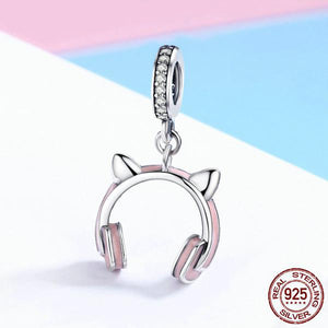 "SoundyCat" - charm cuffie gatto in argento - IN ESCLUSIVA