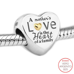 "Mother'sLove" - charm in argento mamma - IN ESCLUSIVA